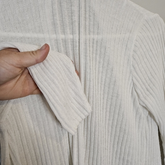 APT 9, SMALL, white cardigan, cover -up - Picture 5 of 8